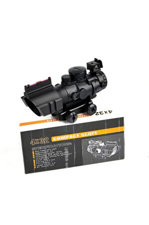 Spike 4X32 Kırmızı Işıklı Dürbün 4X32