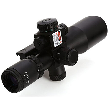 Spike Süper Zoomlu Lazerli Profesyonel Dürbün 2.5 - 10 X 40/E
