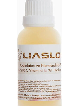 Doğal İçerikli C Vitamini Serumu Nemlendirici Etkili En Yüksek Formül