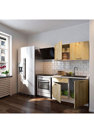 Tdesigno Ahenk Hazır Mutfak Dolabı 120 Cm – Tezgah Dahil