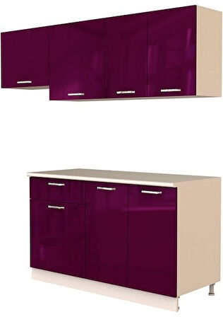 Tdesigno Lida Hazır Mutfak Dolabı 200 Cm - Tezgah Dahil