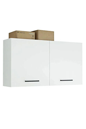 Fin Mutfak Üst Modül 120 cm Beyaz-Çok Amaçlı Dolap