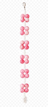 Pembe jade taşlı sade ve şık bileklik 