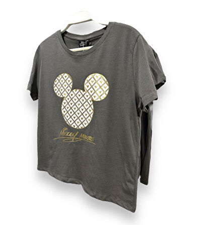 Mickey Mouse Desenli T-shirt 