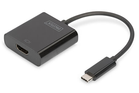 Digitus USB 3.1 (Gen. 1) (USB Tip C) &lt;-&gt; HDMI Grafik Adaptörü&lt;br&gt;
Giriş: 1 x USB Tip C erkek (bilgisayar bağlantısı için)&lt;br&gt;
Çıkış: 1 x HDMI A (19 pin) dişi (Ultra HD, 4K, 3840 x 21
