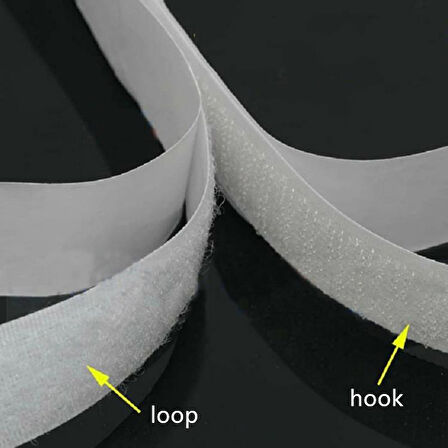 Cırt Bant Yapışkanlı Beyaz Takım 19mm x 5mt