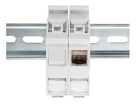 Digitus 1 x Keystone Modül için DIN-Ray Adaptörü, IP20, etiket ve toz alanı mevcut&lt;br&gt;
Digitus DIN-Rail Adapter IP20 for DIGITUS® Keystone Module
