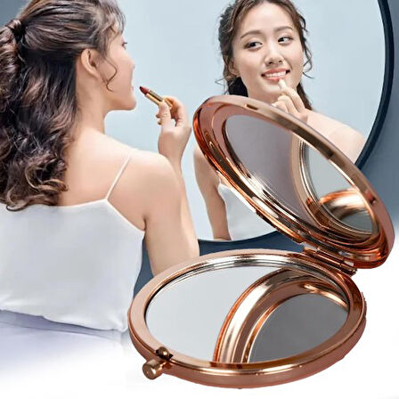 Promosyon Cep Aynası (Rose Renk)