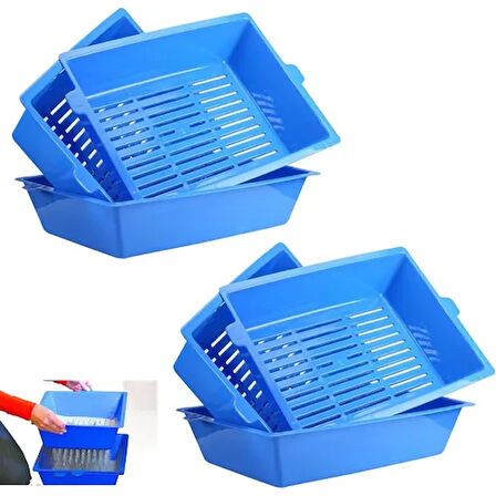 3 Katlı Kedi Tuvaleti Elekli Kedi Tuvaleti