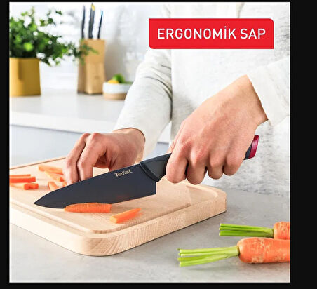 Tefal Fresh Kitchen Ahşap Blok & 5 Parça Bıçak Seti
