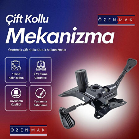 Büro Ofis Yönetici Oyuncu Koltuğu Çift Kollu Mekanizma Yedek Parça