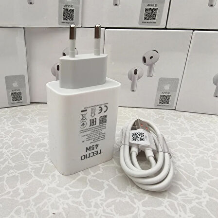 Tecno Pova Curve 5G Şarj Aleti Kablolu 45 Watt