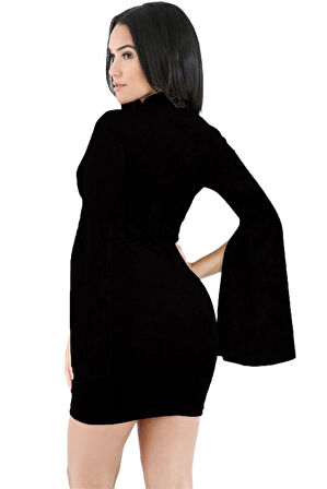Tegan TP101395 Kesik Kol Alımlı Elbise