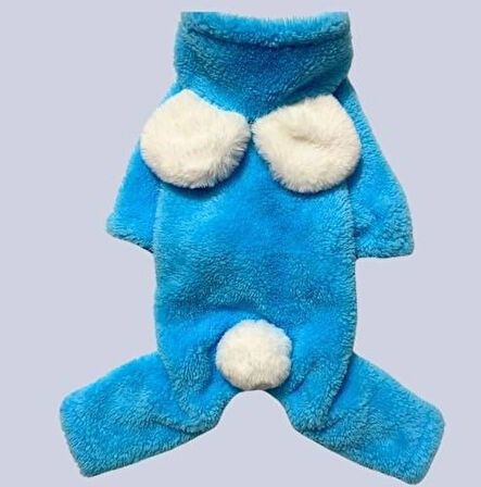 Gedyco Teidi Mavi Peluş Küçük Irk Köpek Tulumu