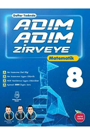 8.sınıf Adım Adım Etkinlikli Konu Anlatımlı Matematik Soru Bankası