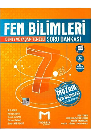 Mozaik Yayınları 7. Sınıf Fen Bilimleri Soru Bankası Ayraç Hediye