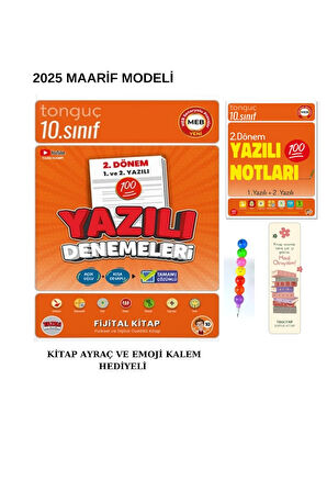 Tonguç 10. Sınıf 2. Dönem Yazılı Denemeleri ve Yazılı Notları (Emoji Kalem+Ayraç)2DÖNEM