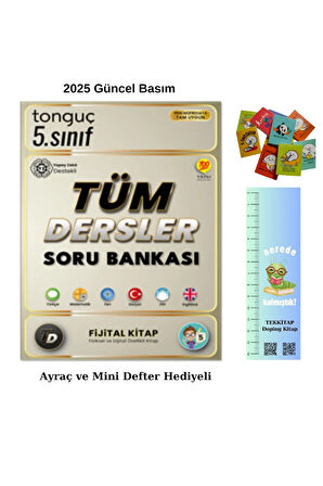 Tonguç 5. Sınıf Fijital Tüm Dersler Soru Bankası 2025(Tırtıl Ayraç-MİNİ)