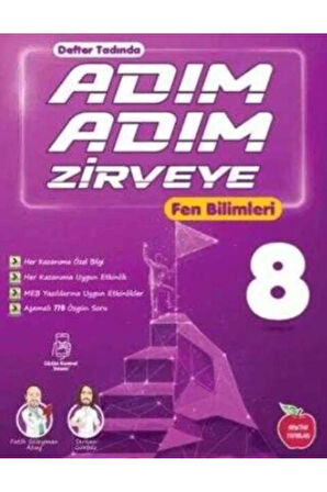 Newton 8. Sınıf Adım Adım Zirveye Fen Bilimleri Soru Bankası