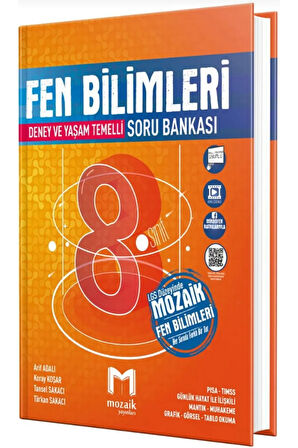 MOZAİK YAYINLARI MOZAİK LGS 8.SINIF FEN BİLİMLERİ SORU BANKASI