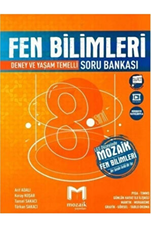MOZAİK YAYINLARI MOZAİK LGS 8.SINIF FEN BİLİMLERİ SORU BANKASI