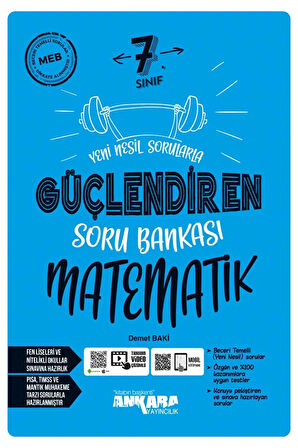 7.Sınıf Güçlendiren Soru Bankası Matematik + Güçlendiren 32 Haftalık Kazanım Denemeleri