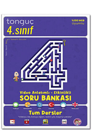 Tonguç 4.Sınıf Tüm Dersler Video Anlatımlı Etkinlikli Soru Bankası