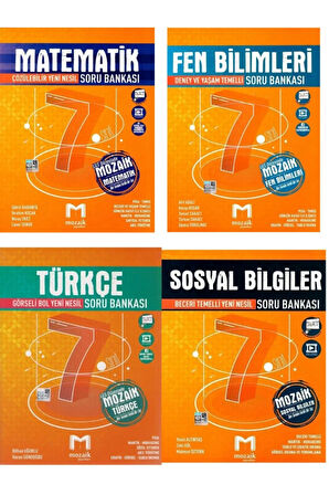 Mozaik 7. Sınıf Soru Bankası Seti (matematik -türkçe -fen -sosyal)