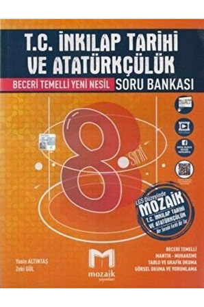 Mozaik 8. Sınıf Soru Bankası Seti (4 Kitap ) - ( Matematik -fen -türkçe -inkilap)