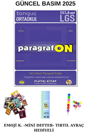 Tonguç ParagrafON - 5,6,7. 8. Sınıf ve Lgs Sb (EMOJİ +MİNİ DEFTER+ TIRTIL AYRAÇ HEDİYELİ) 2025