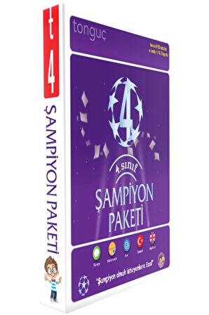 Tonguç 4. Sınıf Şampiyon Paketi 2023 4 Kitap