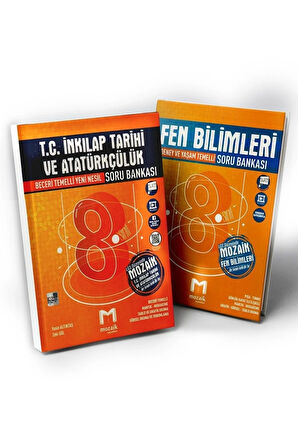 Mozaik 8. Sınıf Lgs Inkılap Tarihi Ve Atatürkçülük & Fen Bilimleri Soru Bankası Seti 2022