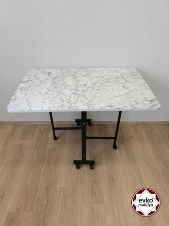 EVKO MOBİLYA Katlanır Masa, Mutfak Masası, Tekerlekli Masa, Açılır Kapanır Masa, Yemek Masası, Portatif Masa