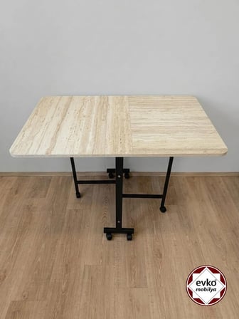 EVKO MOBİLYA Katlanır Masa, Mutfak Masası, Tekerlekli Masa, Açılır Kapanır Masa, Yemek Masası, Portatif Masa