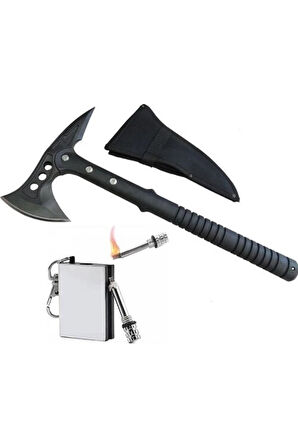 Tekin Hediyelik Sog Kamp Baltası Ve Metal Kibrit