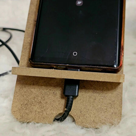 Ahşap 2 Adet Tablet Telefon Standı Ham Boyanabilir Dekoratif Telefon Tutucu