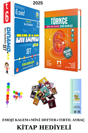 Tonguç 6. Sınıf Dinamo Tüm Dersler SB Set + TÜRKÇE SB(Mozaik +KİTAP+EMOJİ KALEM+MİNİ D+TIRTIL AYRAÇ)