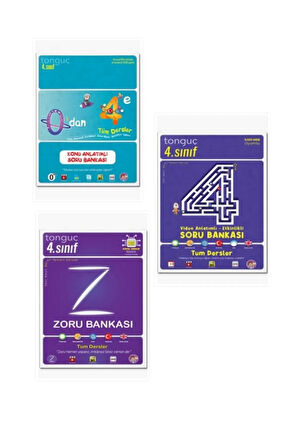 Tonguç 4. Sınıf 0 Dan 4 - Zoru Bankası -etkinlikli Video Çözümlü Tüm Dersler Soru Bankası 3 Kitap Komisyon