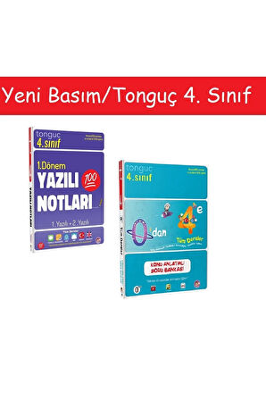 Tonguç 4. Sınıf Yazılı Notları 1. Dönem 1 Ve 2. Yazılı & 0'dan 4'e Konu Anlatımlı Soru Bankası