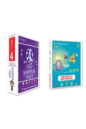 Tonguç 4. Sınıf Şampiyon Set 0 Dan 4 E Konu Anlatımlı Soru Bankası  - 5 Kitap