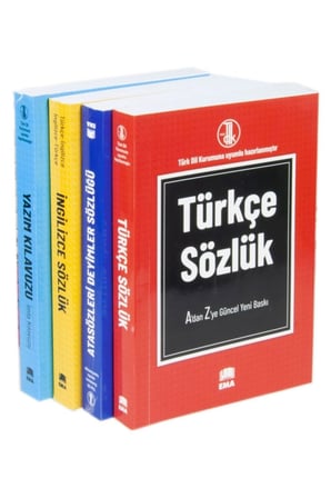 Mercan Okul Ema Yayınları Kelimelerin Dünyası Sözlük Seti Türkçe-İngilizce-Yazım Kılavuzu-Atasözleri ve Deyimler(4 Kitap)(EMOJİ K+ UZAY A)SON MÜFREDAT