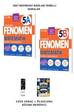 Fenomen 5. Sınıf Matematik A-B Bağlam Temelli SB (2li Set) (Planlama Kitabı +Uzay A) 2027 Müfredat