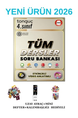 Tonguç 4. Sınıf FİJİTAL Tüm Dersler Soru Bankası YENİ ÜRÜN (UZAY A+MİNİ D+KALEM B)