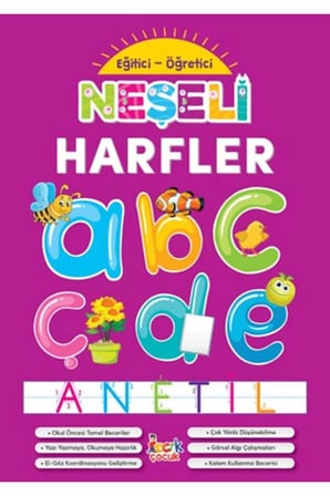 Neşeli Harfler - Eğitici-Öğretici-Korunaklı Poşetle