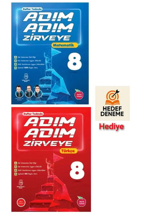 Newton 8.Sınıf Adım Adım Zirveye Matematik Türkçe Hedef Deneme