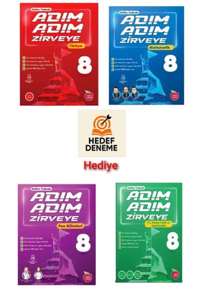 Newton 8.Sınıf Adım Adım Zirveye Türkçe Matematik Fen İnkılap Hedef Deneme