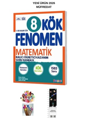 Fenomen 8. Sınıf KÖK Matematik Soru Bankası (UZAY A.+KALEM B)YENİ 2026 MÜFREDAT