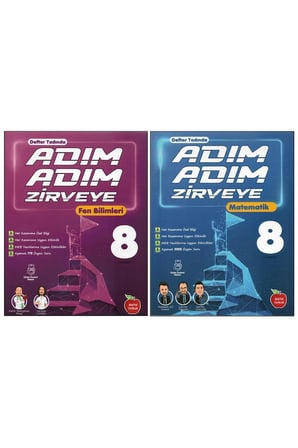NEWTON 8. SINIF ADIM ADIM ZİRVEYE FEN B.+MATEMATİK (2 KİTAP)