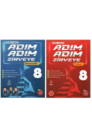 NEWTON 8. SINIF ADIM ADIM ZİRVEYE MATEMATİK+TÜRKÇE (2 KİTAP)