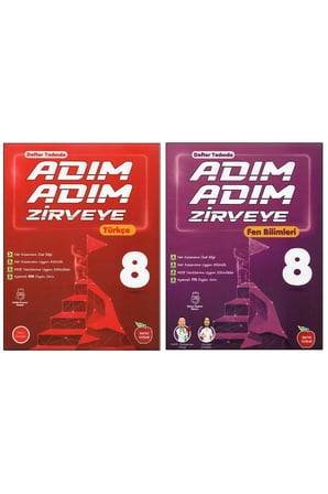 NEWTON 8. SINIF ADIM ADIM ZİRVEYE TÜRKÇE+FEN BİLİMLERİ (2 KİTAP)